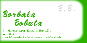 borbala bobula business card