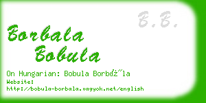 borbala bobula business card